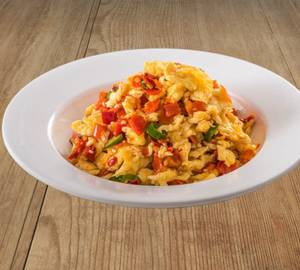 Capsicum Egg Burji [ Made With 3 Eggs ]