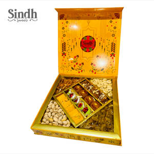 Gift Box With Dry Fruits And Assorted Sweets