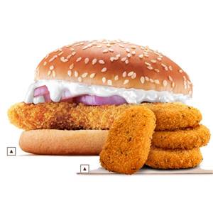 Crispy Chicken + Chicken Nuggets (4Pcs).