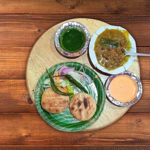 Litti + sabji (2 pcs)