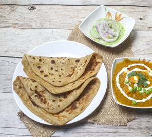 2 Sada Paratha + Matar Paneer