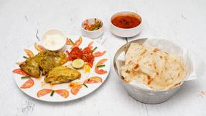 Qtr Al Fa'm + 2 Kerala Parota + Gravy + Salad + Mayonnise.