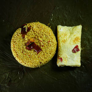 Puliyodhara + Double Kanja Melaga Omlette