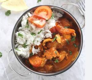 Basil Chilli Prawn Rice Bowl