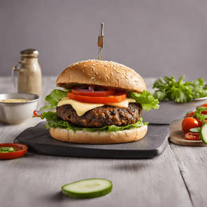 Chicken Cheese Peri Peri Burger