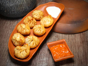 Mushroom Peri Peri Dusted Momos