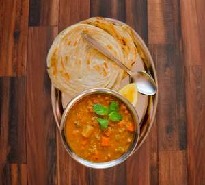 Kerala Paratha(3pcs)+Mix Veg Curry+Pepsi(250ml)