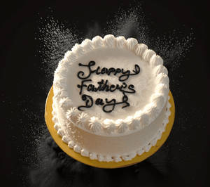 Heavenly Vanilla Fathers Day Cake