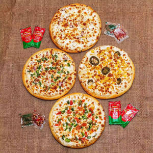 King 4 Pizza Veg Double Combo