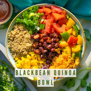 Black bean quinoa bowl