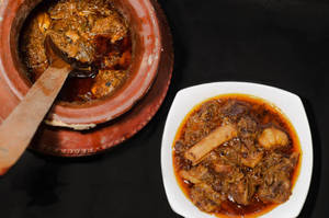 Ahuna Handi Mutton [150 Grams] With 4 Roti