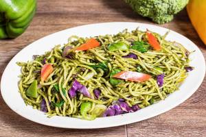Veg Indonesian Style Green Noodles