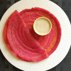 Homemade Size - Beetroot Dosai (2 Piece)