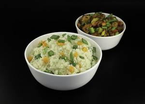 Keto Cauliflower Rice With Crispy Salt And Pepper Tempeh