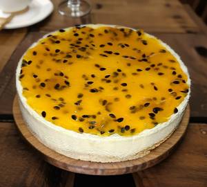 Passion Fruit Baked Cheesecake