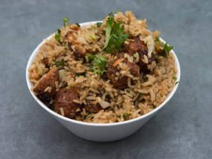 Veg Manchurian Fried Rice