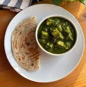 Palak Paneer with 1 Laccha Paratha