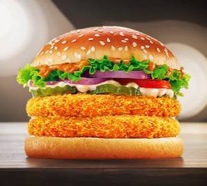 Double Veg Patty Burger