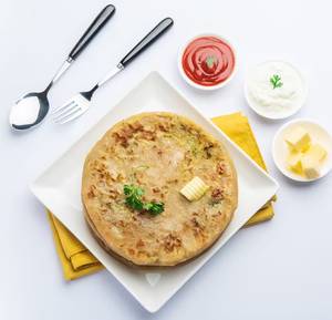 Paneer Paratha [2] With Plain Dahi