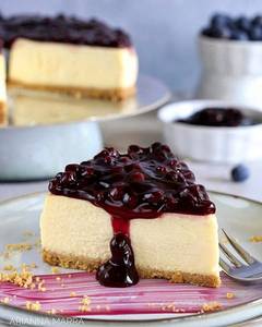 Blueberry Cheesecake Slice
