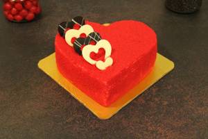 Red Velvet Heart Shape Cake