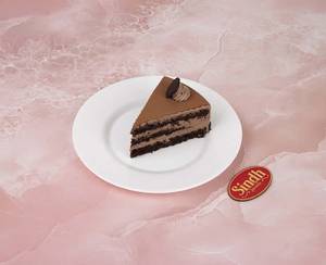 Eggless Soft Truffle Cake Slice