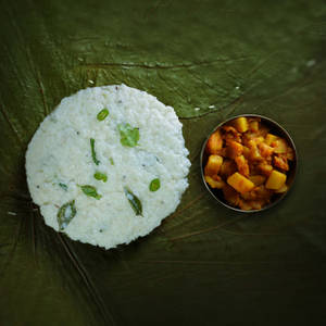 Curd Rice + Potato Fry