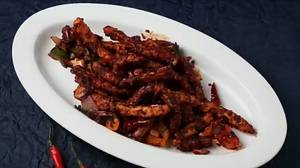 Sliced Lamb With Chilli And Spring Onions