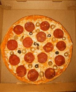 Olive Pepperoni Pizza