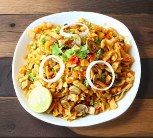 Mushroom kothu parotta