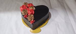 Heart Shape Chocolate Cake [500 grams]