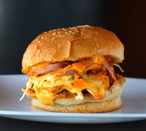 Cheesy Veggie Burger