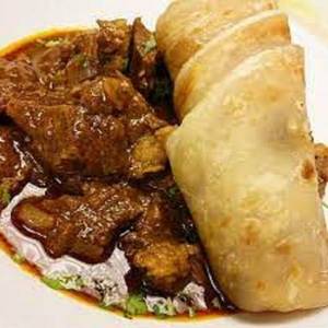 Chapathi [3] With Boti Curry