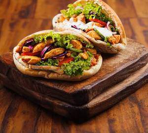 Chicken Salami Slices Pita Pocket