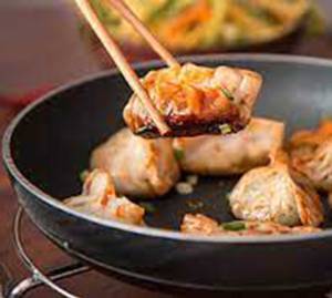 Veg panfried gravy momos