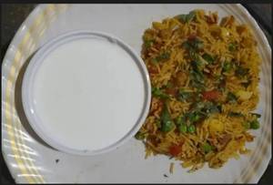 Veg Rice With Dhai