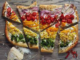 Rainbow special pizza