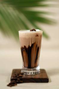 Chocolate cold coffee with ice cream