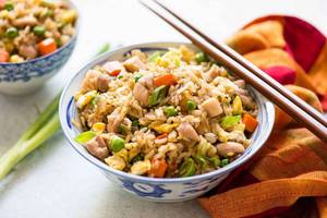 Chicken Ginger Capsicum Fried Rice