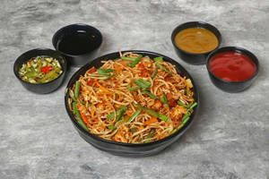 Schezwan Mix Seafood Noodles
