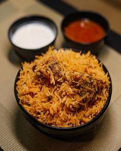 Mutton Dum Biriyani With Sweet And Soft Drink