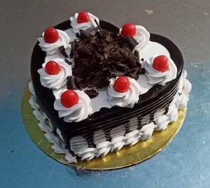 Black Forest Heart Shape Cake