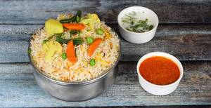 Veg Biryani Without Masala