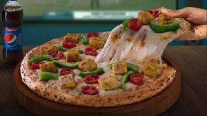 7" Spicy Paneer Pizza + Cold Drink (Small)          