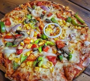 Red Paprika Sweet Corn Veg Pizza [8 Inches]