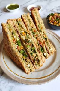 Fried Paneer Veg Sandwich