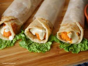 Double Chicken Double Cheese Roll