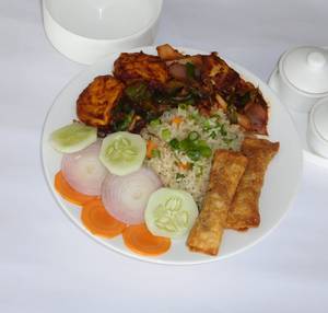 Egg Rice Egg Chilly