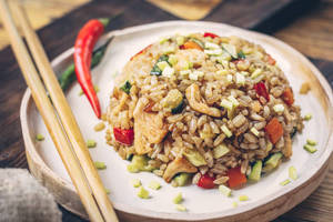 Schezwan Chicken Fried Rice