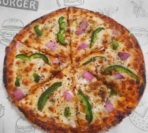 10" Capsicum And Onion Cheese Pizza